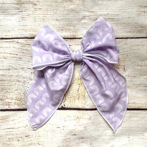 Purple Boho Rainbow Cam Bow